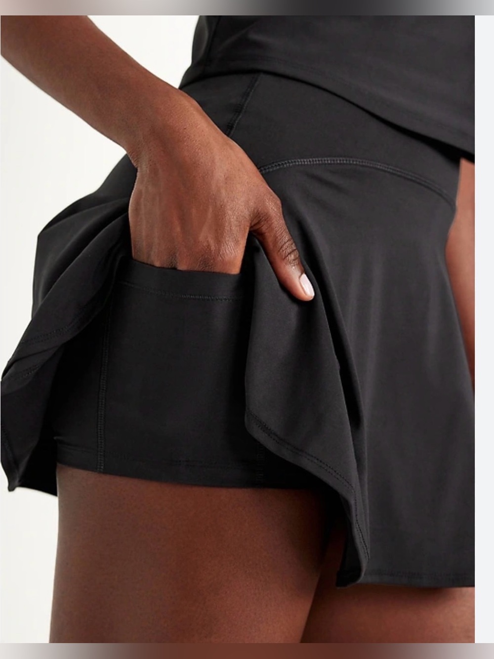 Old Navy Active PowerSoft Skort, Black, Women’s Size XXL